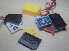 SD And Micro SD Holder 1-10 Elements 3D Printer Model