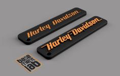 Harley-Davidson Type 10 / 20 – Key Chain – Portachiavi – Porte Clès – 钥匙链 3D Printer Model