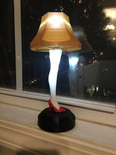 Christmas Story Leg Lamp LED Remix 3D Printer Model