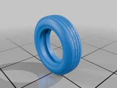 Scale Model Of Tyre 1 To 43 3D Printer Model