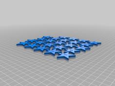 Advent Calendar Star Numbers 3D Printer Model