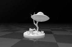 Alien Abduction – Electric Tealight Lamp 3D Printer Model