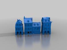 Ww2 Terrain Houses 3D Printer Model