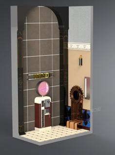 Bioshock Bookcase Insert Printer Version 3D Printer Model