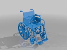 Manual Wheelchair 3D Printer Model