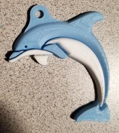 2-Color Dolphin (Remix) Key Chain 3D Printer Model