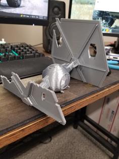 Crashed TIE Fighter 3D Printer Model