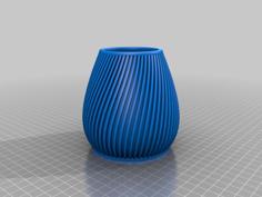 Vase With Ribs 3D Printer Model