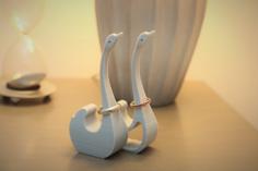 Swan Ring Holders 3D Printer Model