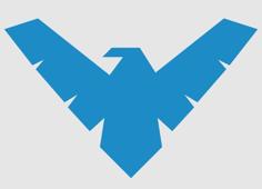 Nightwing Logo 3D Printer Model