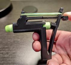 MiniShooter With Rubber Band Remix (print-in-place) 3D Printer Model