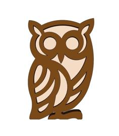 Owl Stand Up 3D Printer Model