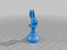 Chess Running Rabbit 3D Printer Model