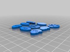 Elder Sign/Eldritch Horror Game Tokens 3D Printer Model