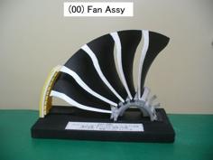 Jet Engine Component ; Fan 3D Printer Model