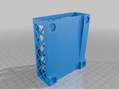 Magnetic Pen Holder (Latice For Easy Printing) 3D Printer Model