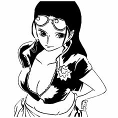 Nico Robin Stencil 5 3D Printer Model