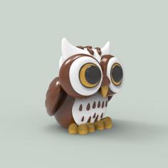 Owl Kawaii 3D Printer Model