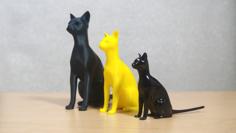 Abyssinian Cat 3D Printer Model