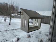 Window Mounted Bird Feeder 3D Printer Model