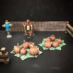 Townsfolke: Pumpkin Patch (28mm/32mm Scale) 3D Printer Model