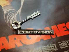 PROTOVISION Logo (keychain And Plate) 3D Printer Model