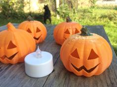 Baby Jack — O’Lantern – Fits $1 Store LED Tealight 3D Printer Model