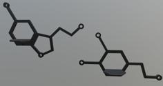 Serotonin And Dopamine Shelves 3D Printer Model