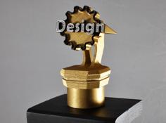 Design Trophy Figure (Top) 3D Printer Model