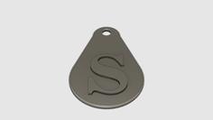 Letter S Key Fob 3D Printer Model