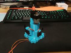 Thrust Vectoring Mount Electric 3D Printer Model