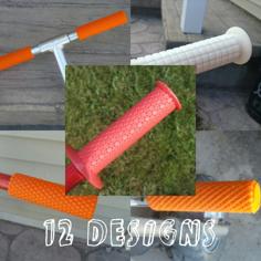 Bike Grips 12 Designs 3D Printer Model