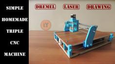 TRIPLE CNC MACHINE 3D Printer Model