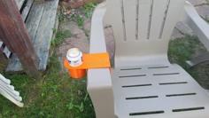 Cup Holder For Plastic Adirondack Chairs 3D Printer Model