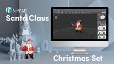 Low Poly Santa Claus 3D Printer Model