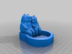 Cat Lovers Dish 3D Printer Model