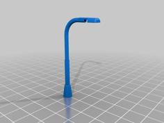 Single Streetlight N Scale 3D Printer Model