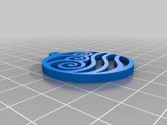 Avatar Water Symbol Earings 3D Printer Model