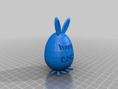 Happy Easter Egg 3D Printer Model