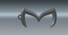 Mazda Batman Emblem Key Chain 3D Printer Model