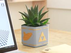 Zelda Planter – Single / Dual Extrusion Minimal Planter 3D Printer Model