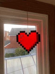 Pixel Heart – Wall Art / Sun Catcher 3D Printer Model