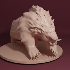 Druid Dire Bear Form 3D Printer Model