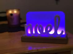 Noel Christmas Light 3D Printer Model