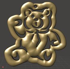 Christmas Tree Ornament – Teddy Bear 3D Printer Model