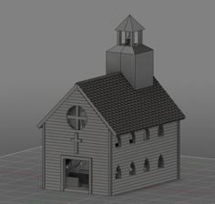 28mm Church 3D Printer Model