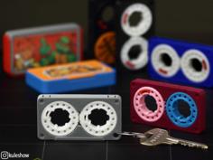 Cassette Keychain Double Lite 3D Printer Model