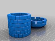 Customizable Stone Turret 3D Printer Model