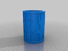 12oz Red Panda Can Holder 3D Printer Model