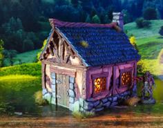 Little Cottage (TabletopRPG House) 3D Printer Model